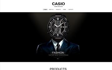 自貢黑羽網絡網頁制作案例-CASIO