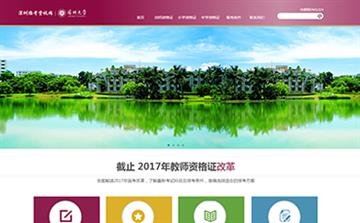 自貢黑羽網絡網頁制作案例-深圳大學教師資格證培訓網