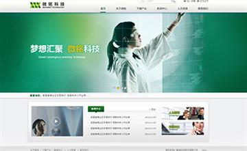 自貢黑羽網絡網頁制作案例-廣東微銘科技股份有限公司