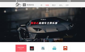 自貢黑羽網絡網頁制作案例-聚愛心高端車主俱樂部